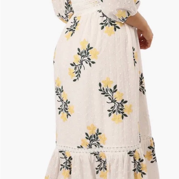 Just Me Floral Embroidered Maxi Dress Size L -NWOT - Picture 2 of 3